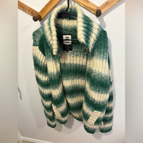 G STAR RAW- 100% WOOL - MENS ZIP UP SWEATER - Picture 14 of 14